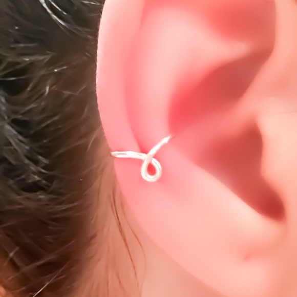 Reversible Ear Cuff Clip On Fake Cartilage Conch Ear Cuff Earring Faux Piercing - Picture 2 of 8